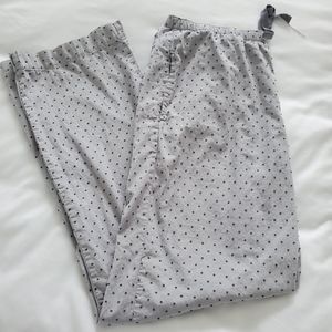 Victoria Secret Gray Pokadot Lounge/Pajama Bottom